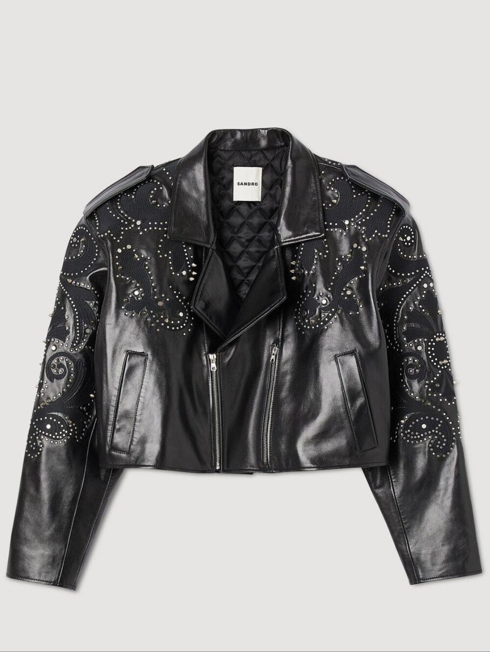 Sandro Leather Jacket - NWT Sz 34